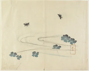 (Insekten fliegen über Wasser), ca. 1830